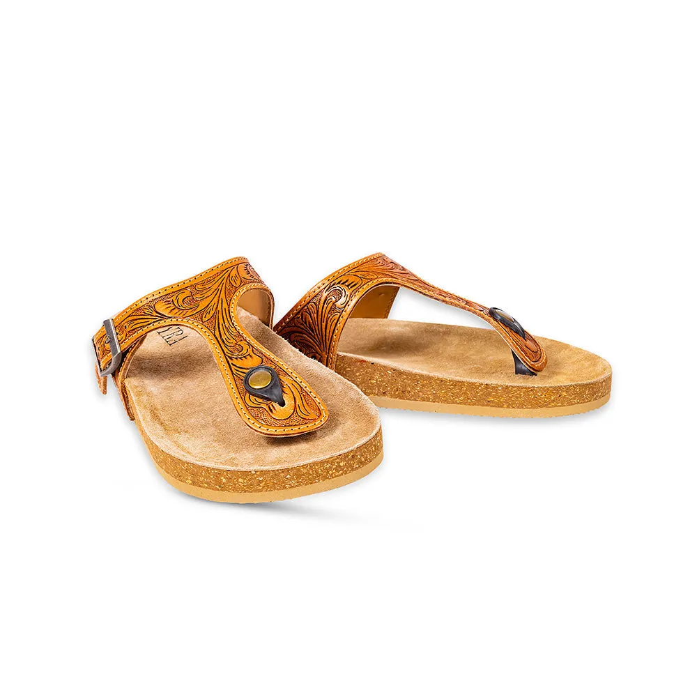 Rosie Trail Hand-Tooled Sandals sold by Myra Bag product image thumbnail 3