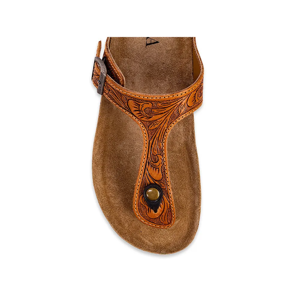 Rosie Trail Hand-Tooled Sandals sold by Myra Bag product image thumbnail 4