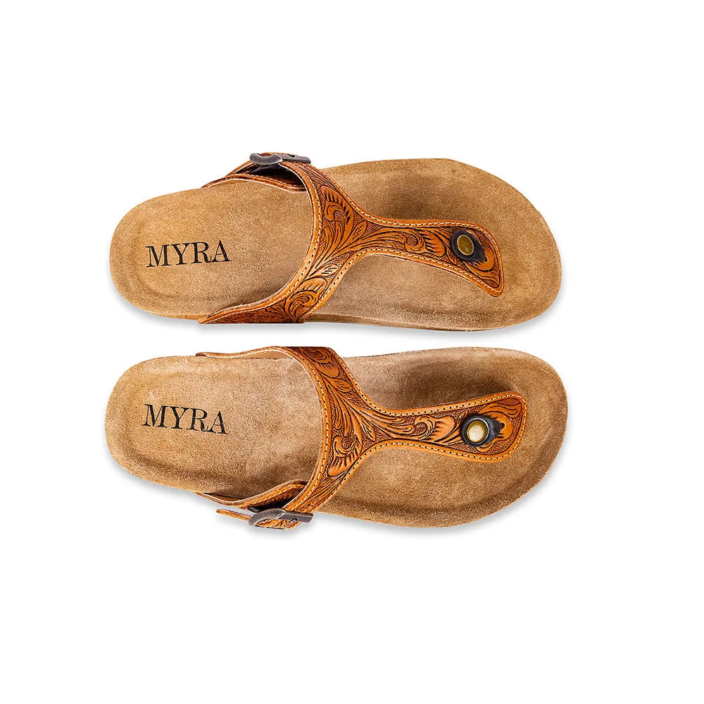 Rosie Trail Hand-Tooled Sandals sold by Myra Bag product image thumbnail 2