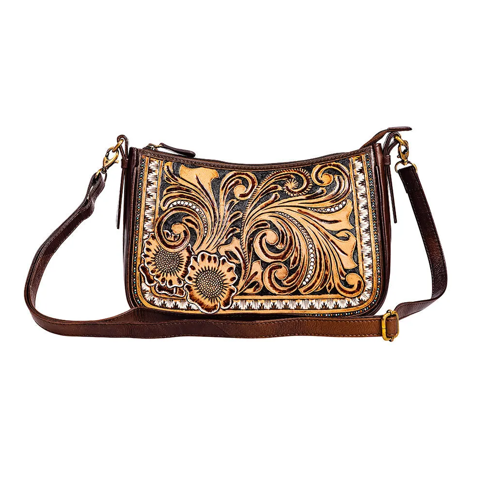 Whitley Way Hand-tooled Bag sold by Myra Bag