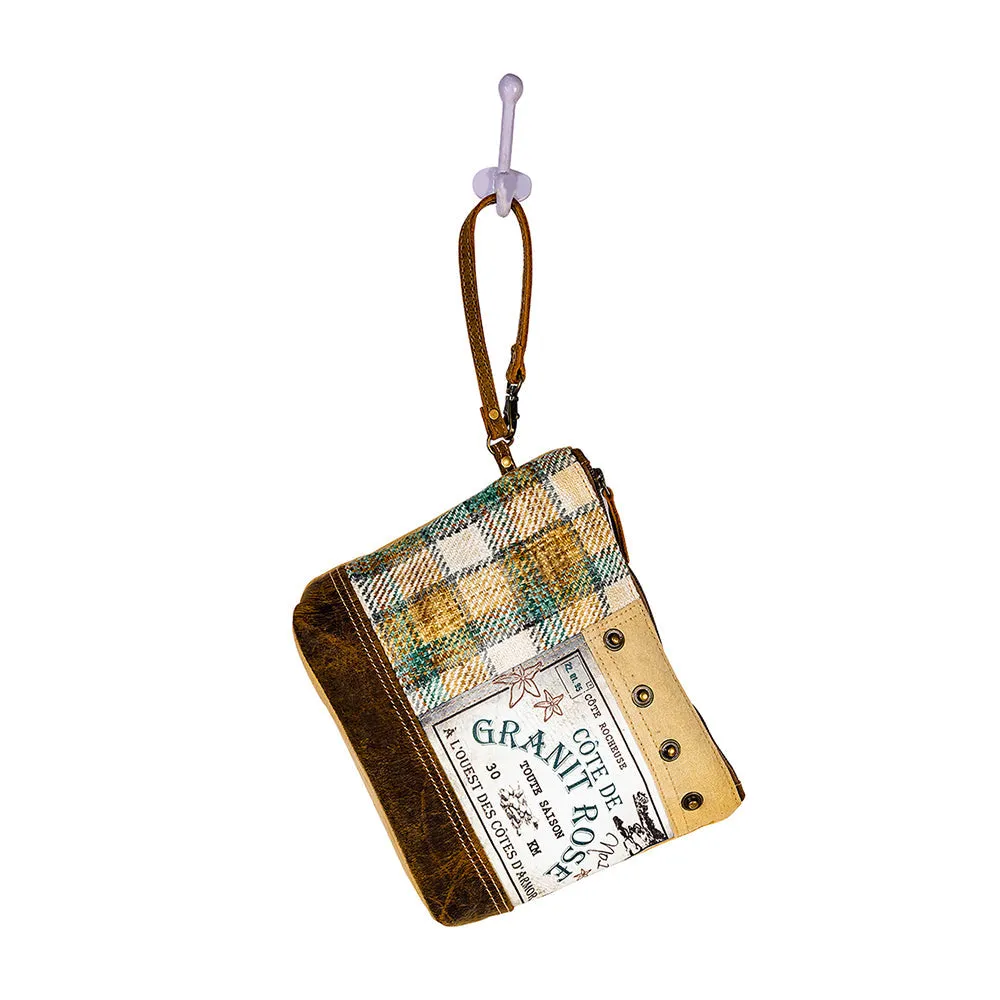 Plaid Granit Rose Pouch sold by Myra Bag product image thumbnail 5