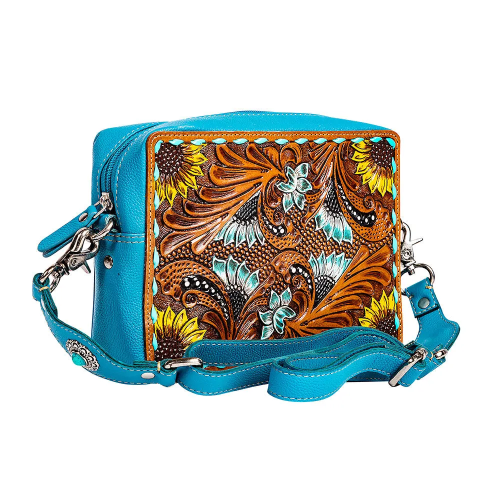 Blooms on the Trail Hand-tooled Bag sold by Myra Bag product image thumbnail 2