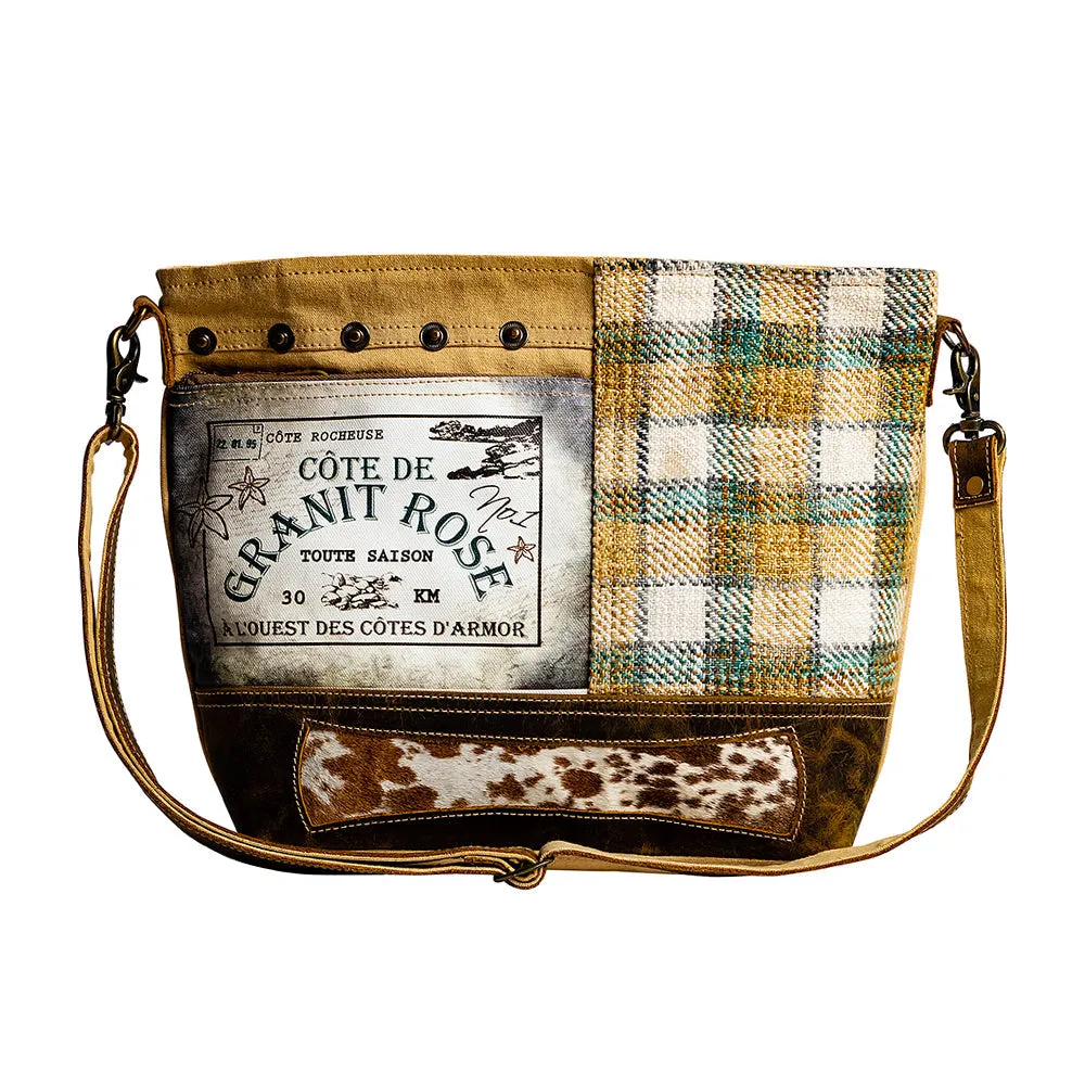 Plaid Granit Rose Small & Crossbody Bag sold by Myra Bag