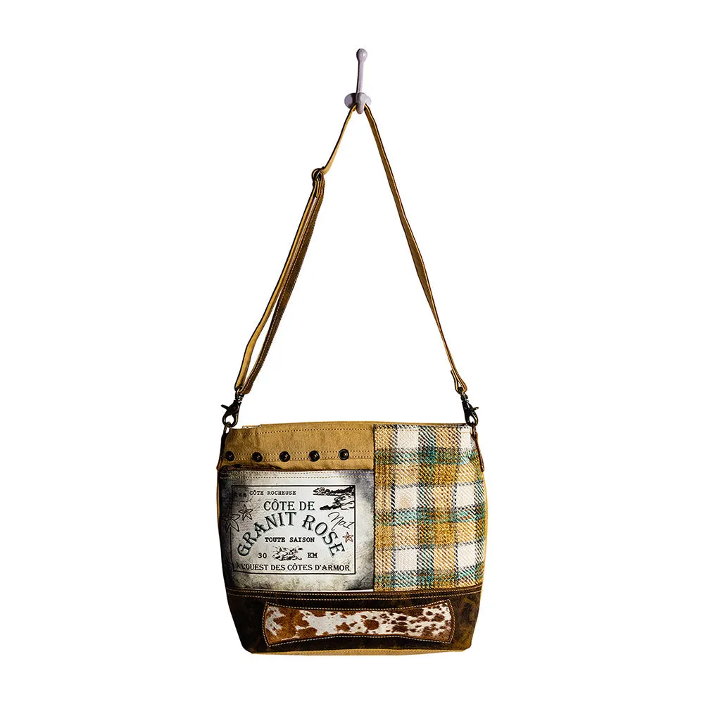 Plaid Granit Rose Small & Crossbody Bag sold by Myra Bag product image thumbnail 5