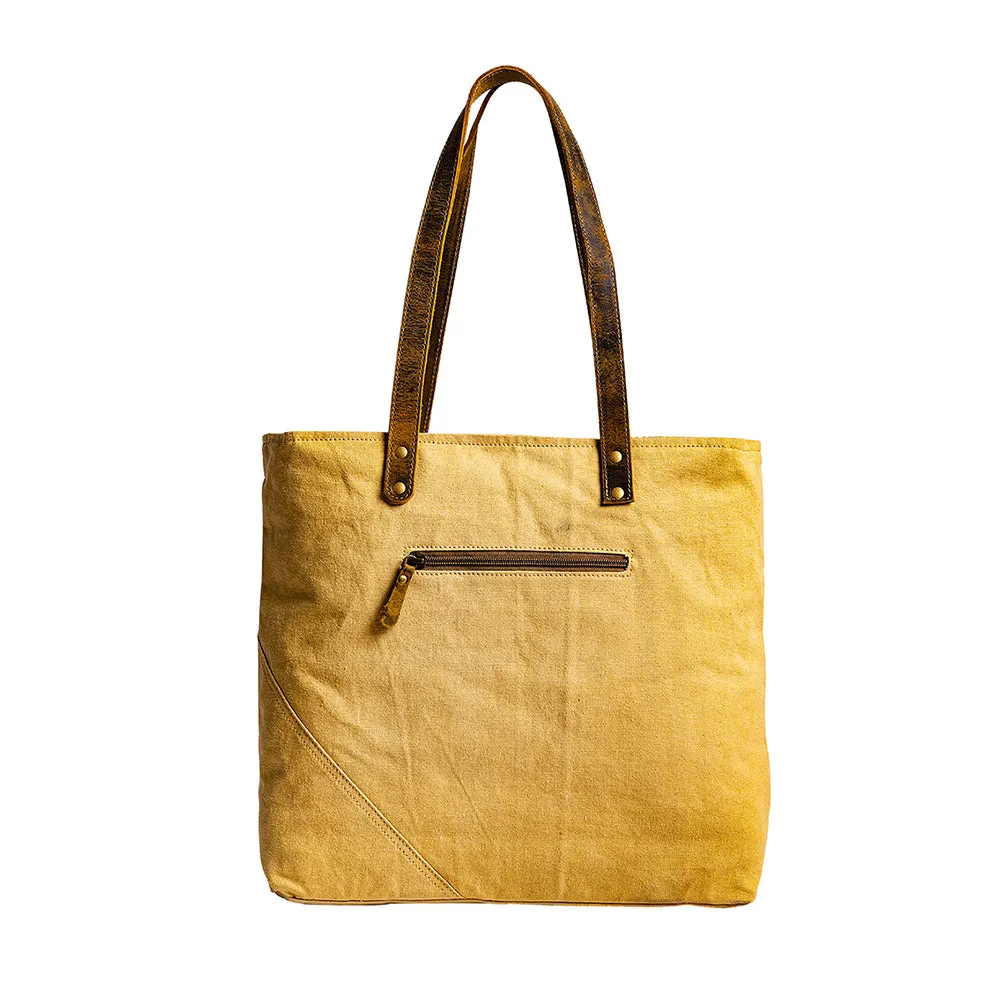 Plaid Granit Rose Tote Bag sold by Myra Bag product image thumbnail 3