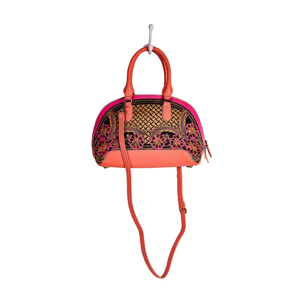 Emmylou Pass Hand-Tooled Bag in Salmon sold by Myra Bag product image thumbnail 4