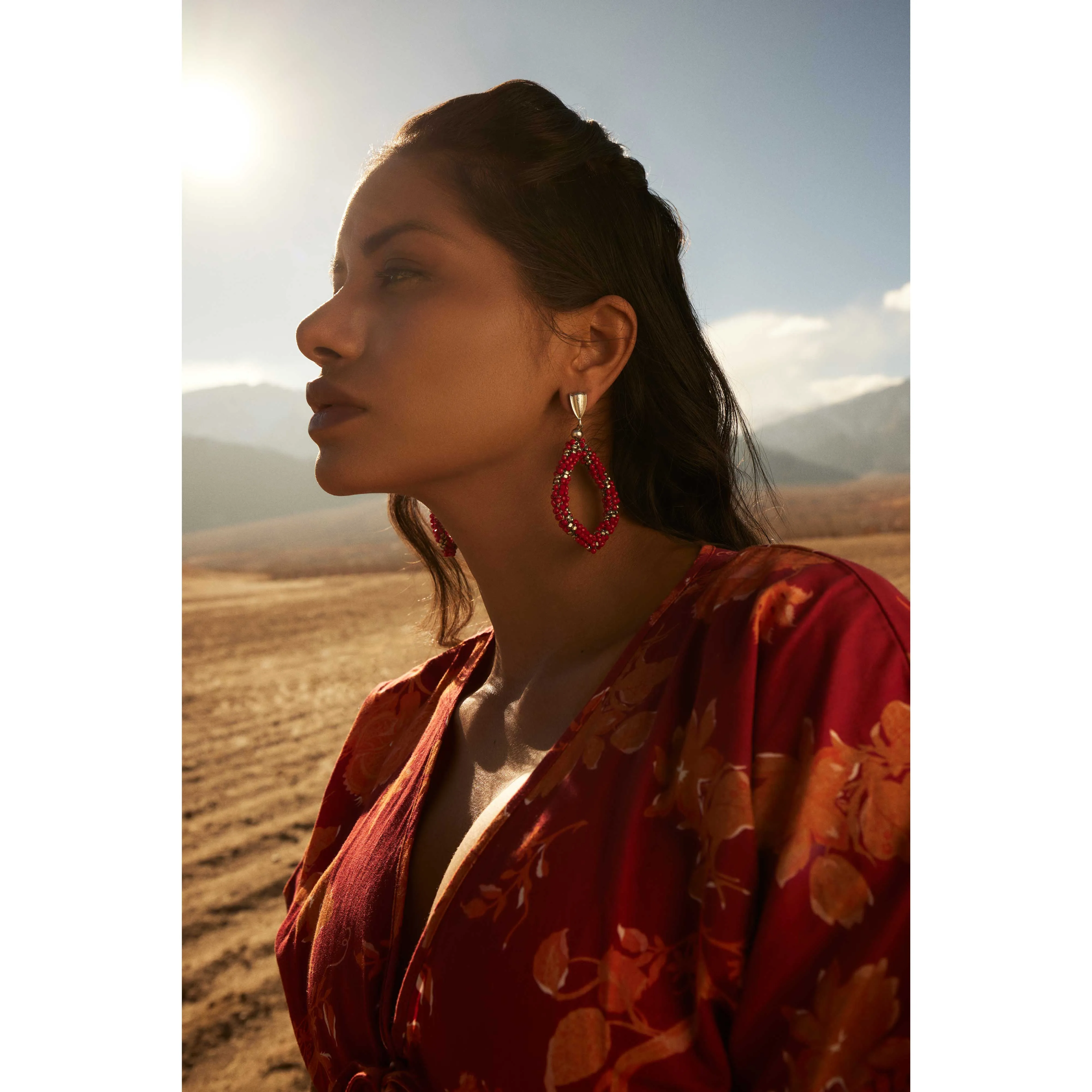 Sunset Bluff Beaded Earrings sold by Myra Bag product image thumbnail 3