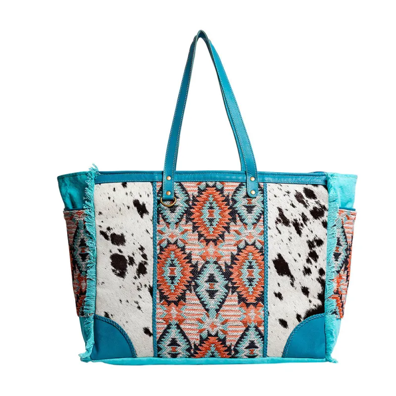 Tonga Ridge Weekender Bag In Blue sold by Myra Bag