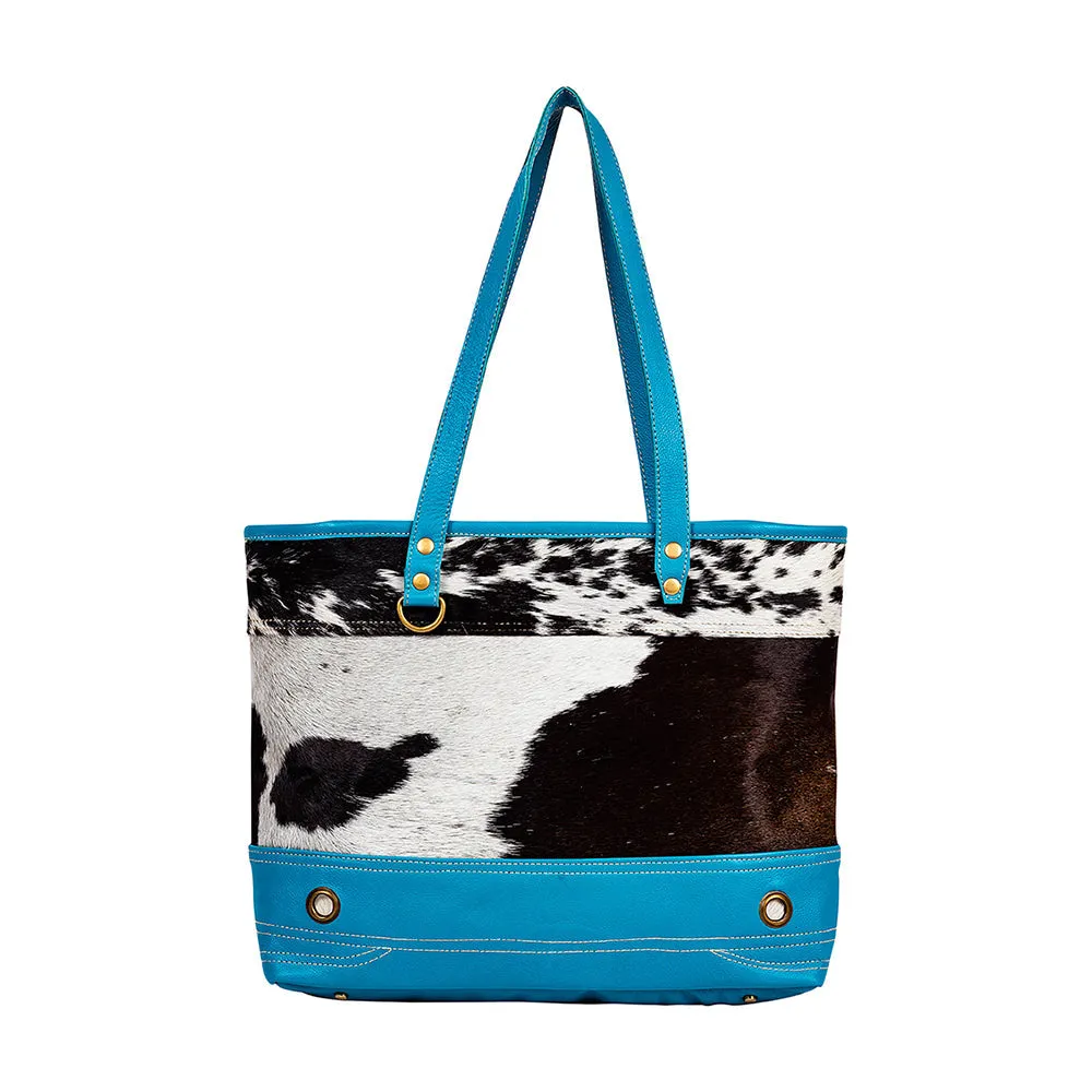 Blue Ridge Carolina Leather & Hairon Bag sold by Myra Bag