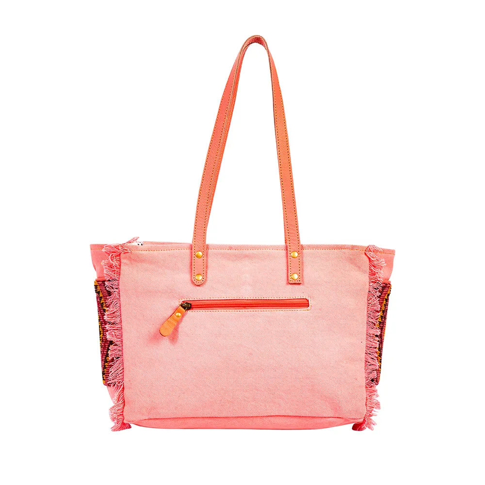Tonga Ridge Small Bag In Salmon & Pink sold by Myra Bag product image thumbnail 3