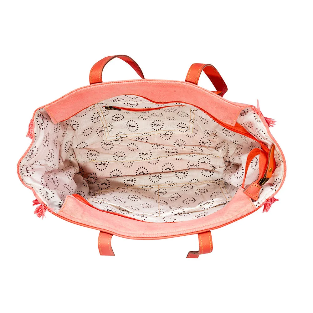 Tonga Ridge Small Bag In Salmon & Pink sold by Myra Bag product image thumbnail 4