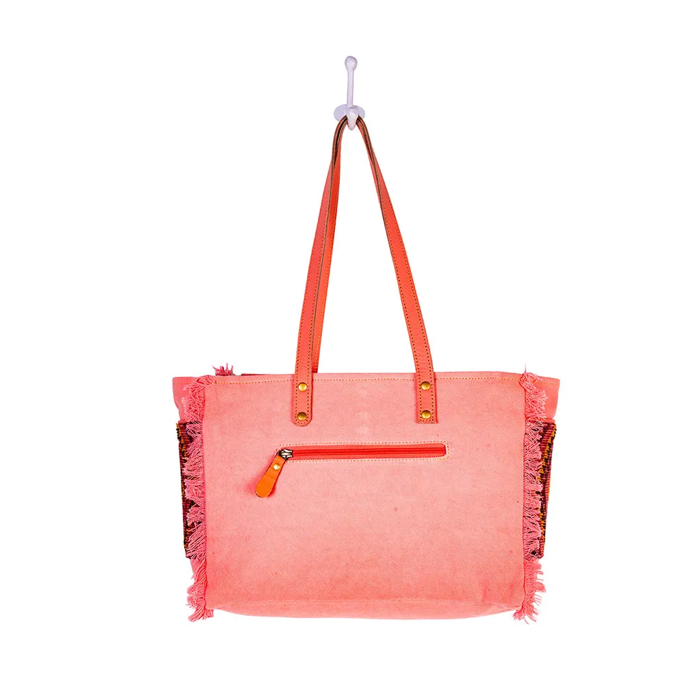 Tonga Ridge Small Bag In Salmon & Pink sold by Myra Bag product image thumbnail 5