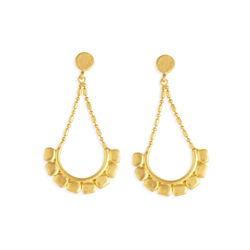 Barbara Gold-Tone Earrings sold by Myra Bag