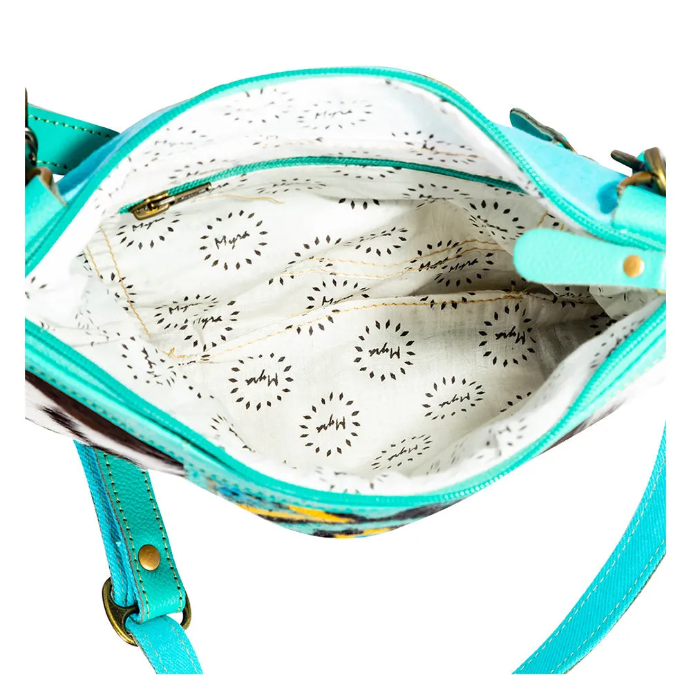 Tonga Ridge Crossbody Bag In Turquoise sold by Myra Bag product image thumbnail 4