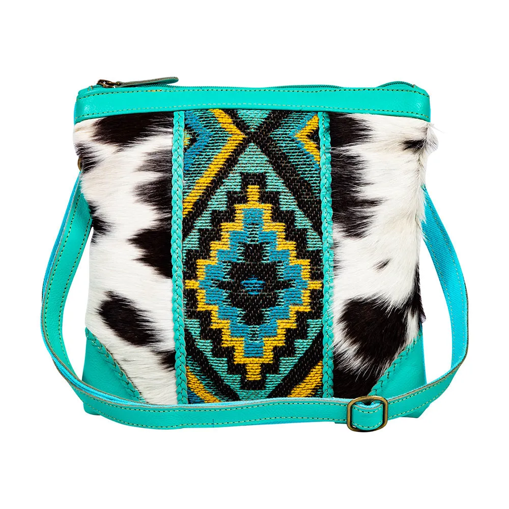 Tonga Ridge Crossbody Bag In Turquoise sold by Myra Bag
