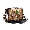 Bloomin' Steer Hand-Tooled Leather Bag sold by Myra Bag