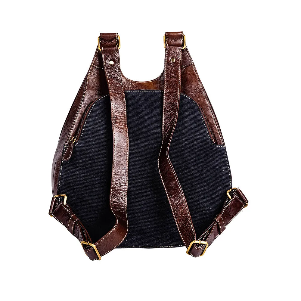 Daisy Hill Trail Hand-tooled Backpack Bag sold by Myra Bag product image thumbnail 3