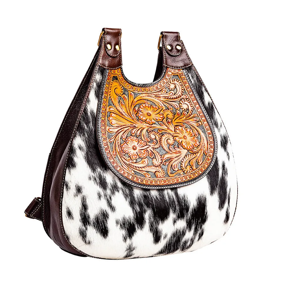 Daisy Hill Trail Hand-tooled Backpack Bag sold by Myra Bag product image thumbnail 2