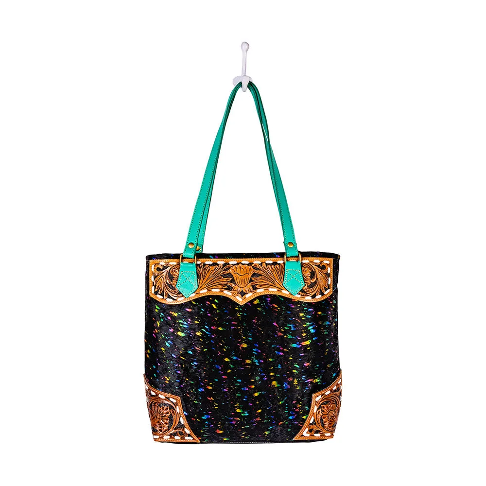 Galaxy Fire Tote Hand-Tooled Bag sold by Myra Bag product image thumbnail 5