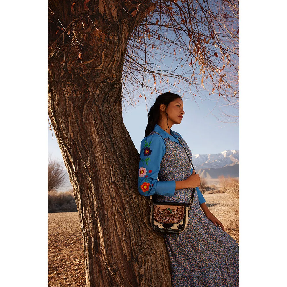 Bloomin' Steer Small Hand-tooled Bag sold by Myra Bag product image thumbnail 5