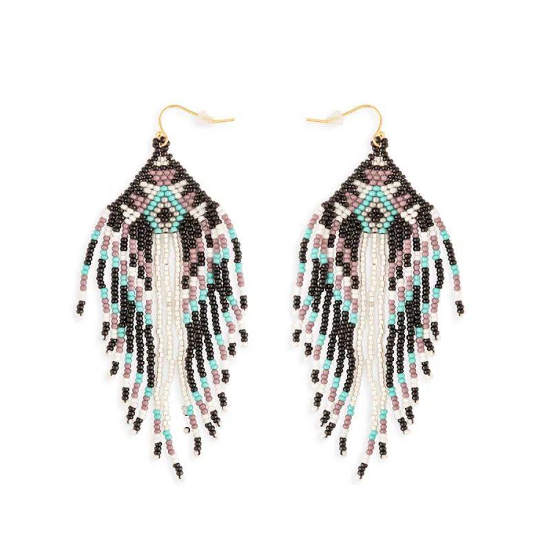 Robin's Hope Beaded Earrings made by Myra Bag