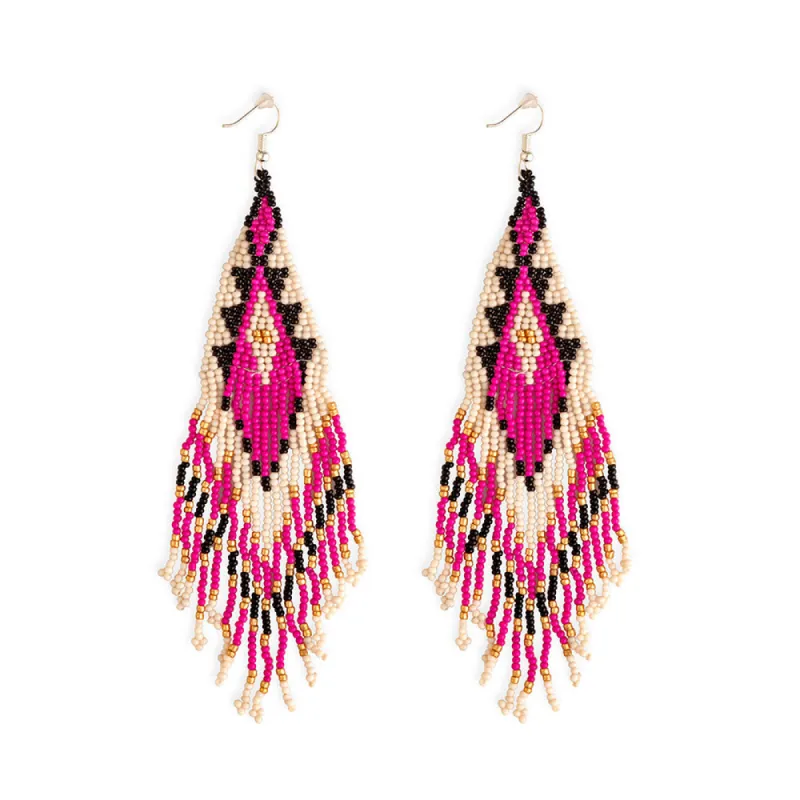 Leh-Onaki Beaded Earrings sold by Myra Bag