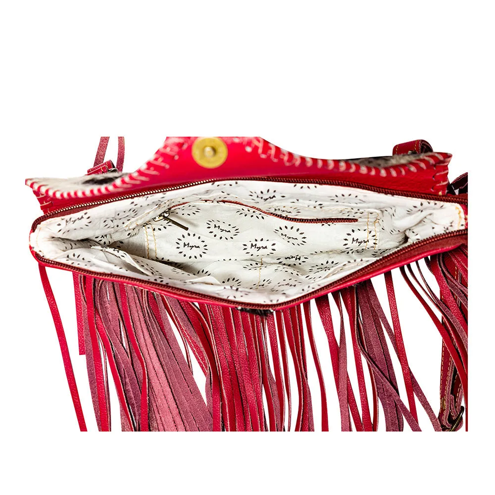 Letterstone Trail Fringe Leather & Hairon Bag sold by Myra Bag product image thumbnail 3