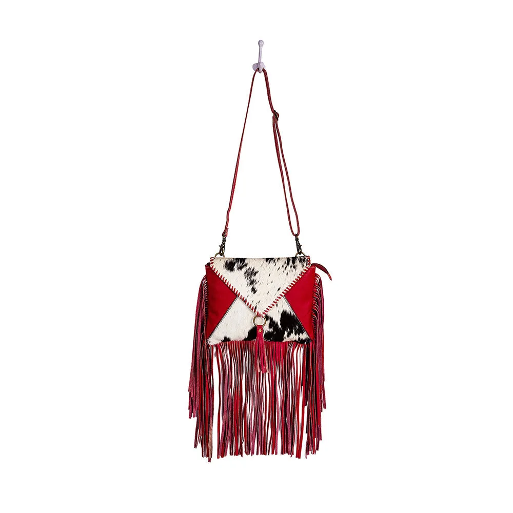 Letterstone Trail Fringe Leather & Hairon Bag sold by Myra Bag product image thumbnail 4
