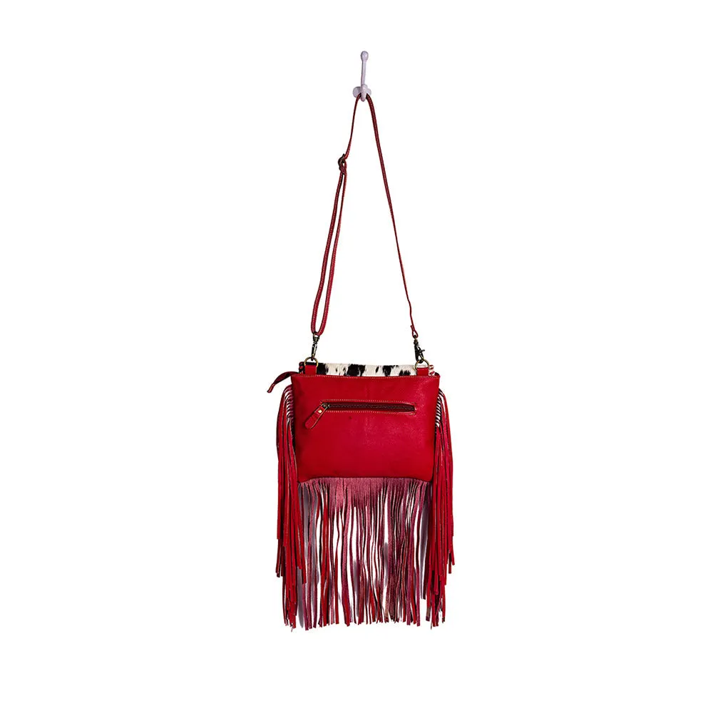 Letterstone Trail Fringe Leather & Hairon Bag sold by Myra Bag product image thumbnail 5
