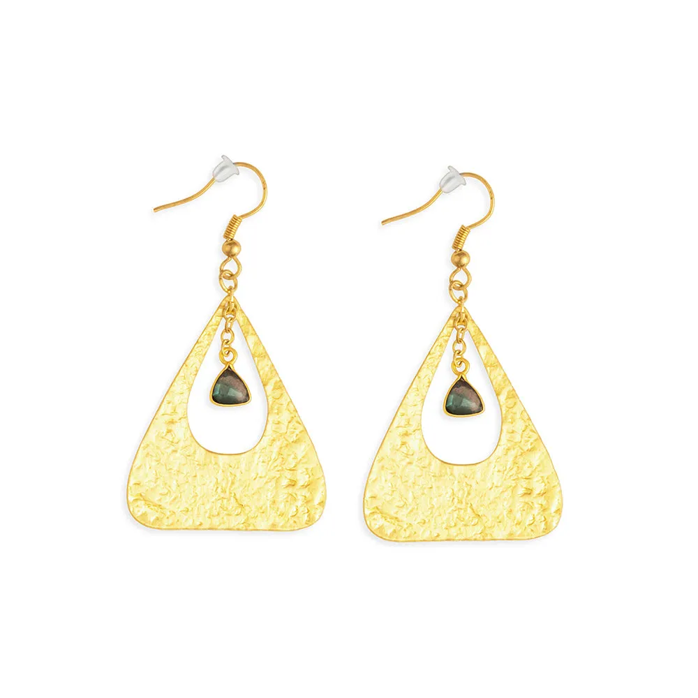 Holly Avenue Labrodorite Stone Earrings sold by Myra Bag
