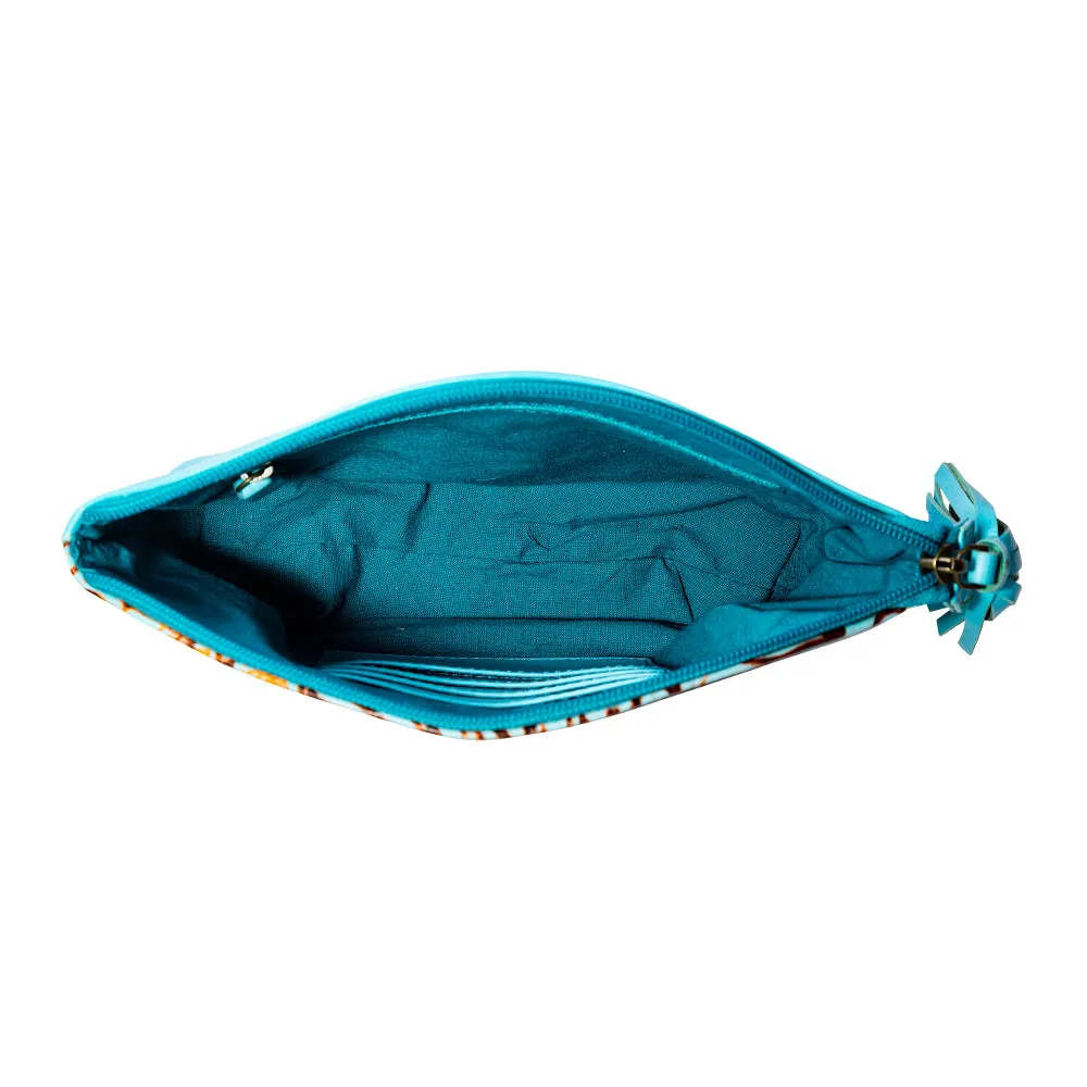 Clarendon Pouch in Turquoise sold by Myra Bag product image thumbnail 4