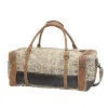 Floral Print & Hair-On Traveller Bag sold by Myra Bag