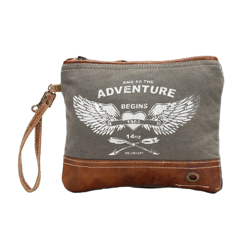 Adventure Begins Pouch sold by Myra Bag