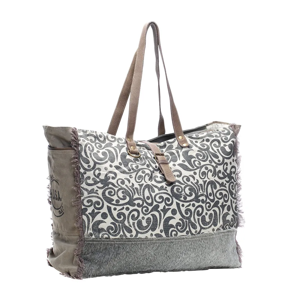 Floral Print Weekender Bag sold by Myra Bag product image thumbnail 2
