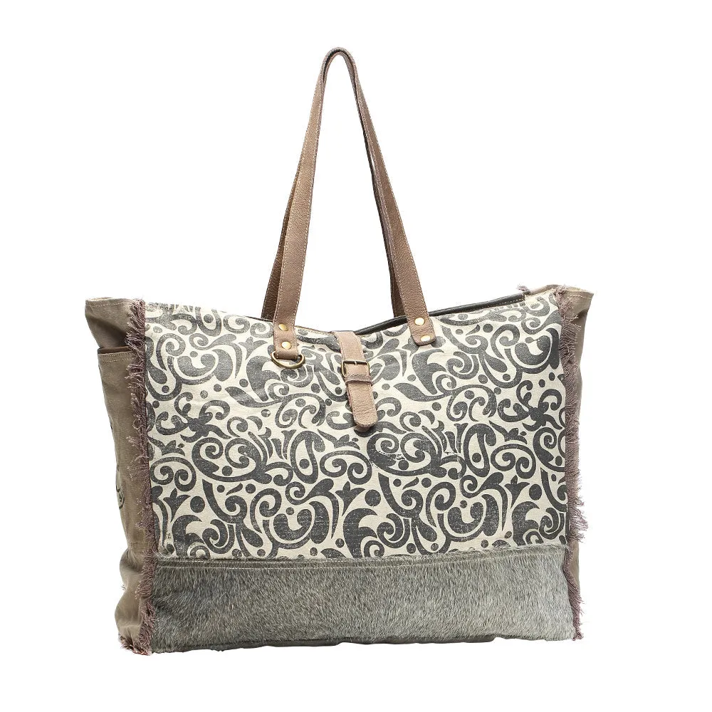 Floral Print Weekender Bag sold by Myra Bag product image thumbnail 3