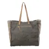 Green Floral Print Weekender Bag sold by Myra Bag