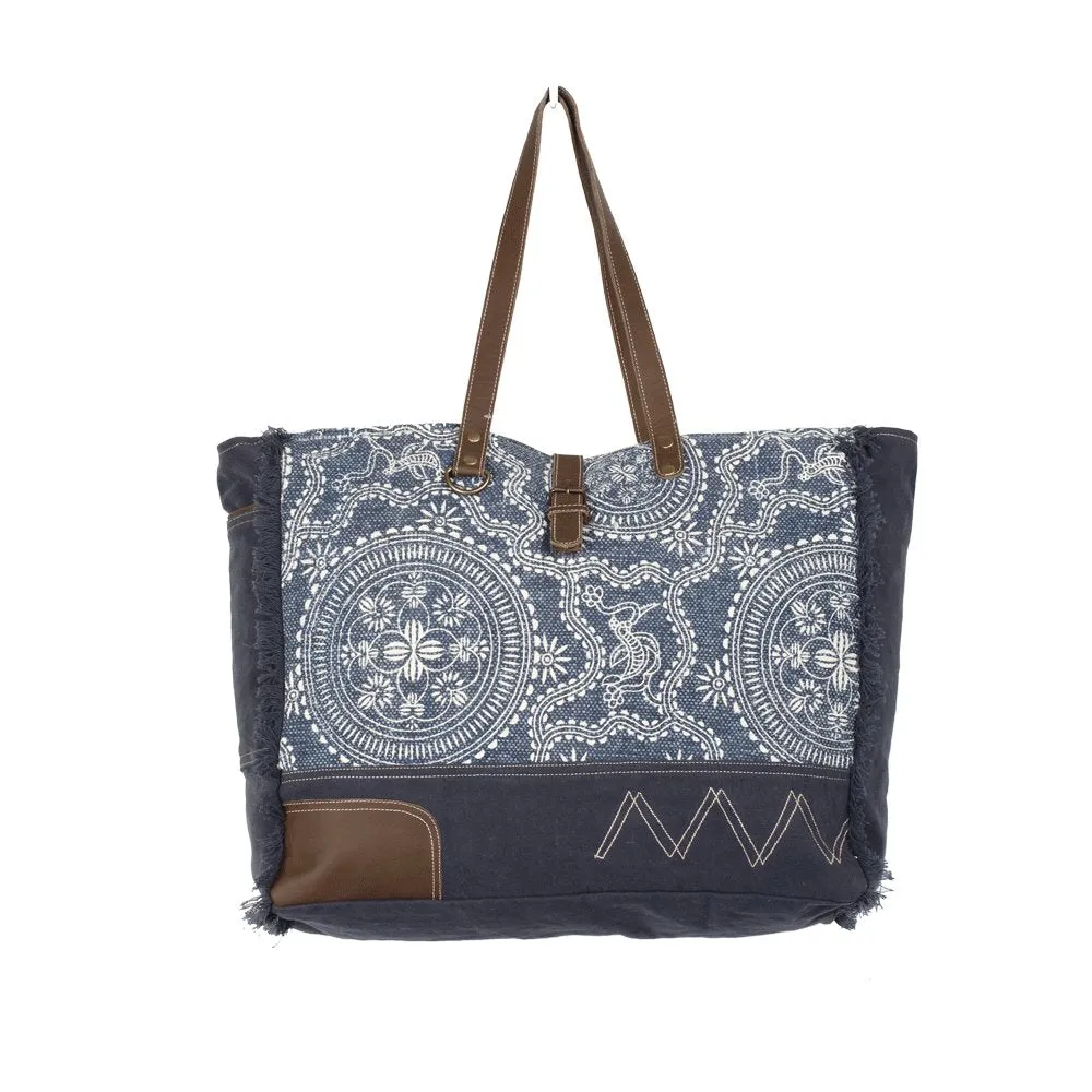 Sylvan Blue Weekender Bag sold by Myra Bag product image thumbnail 4