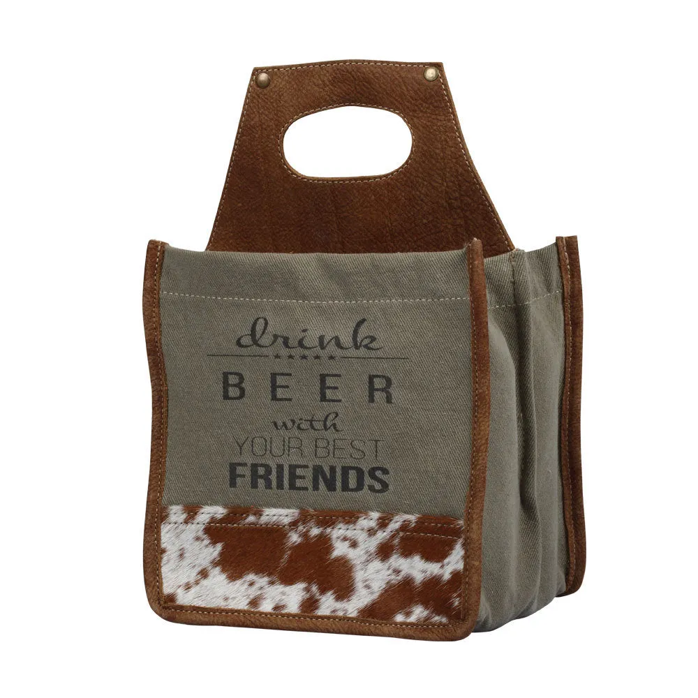 Best Friends 6-Pack Beer Caddy sold by Myra Bag product image thumbnail 2
