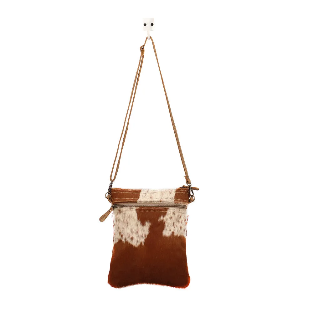 White & Cocoa Small And Cross Body Bag sold by Myra Bag product image thumbnail 4