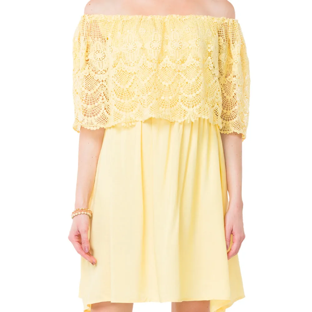 Yellow Mesh Net Dress sold by Myra Bag product image thumbnail 2