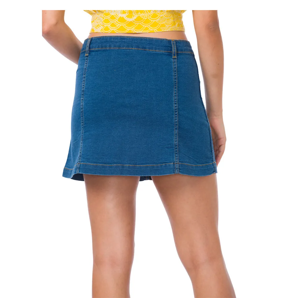 Macaroon Denim Skirt sold by Myra Bag product image thumbnail 5