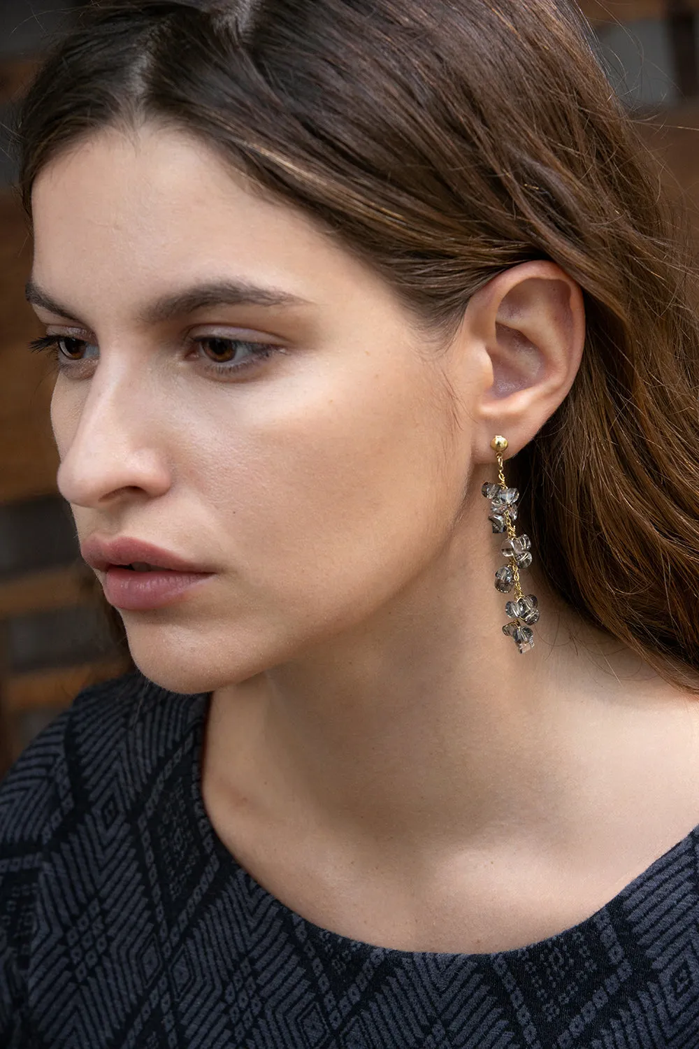 Mirror Maze Drop Earrings sold by Myra Bag product image thumbnail 3