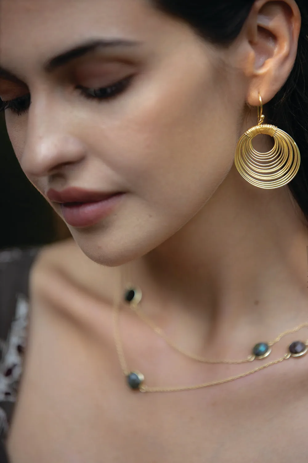 Egyptian Spirit Hoop Earrings sold by Myra Bag product image thumbnail 3