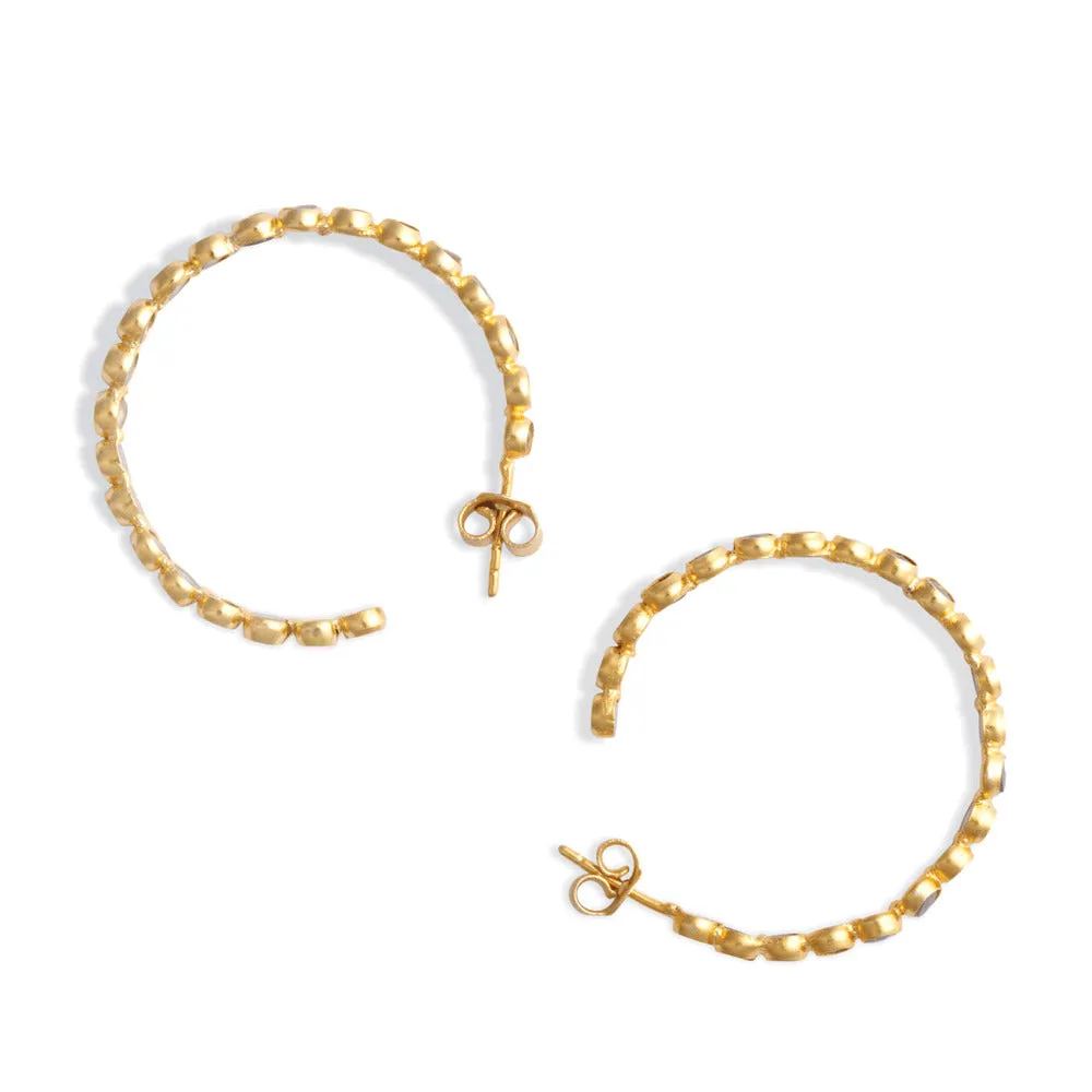 Moonshine Hoop Earrings sold by Myra Bag product image thumbnail 2