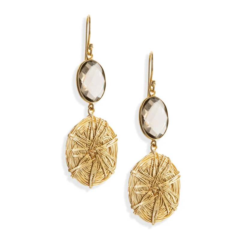 Stone Gaze Drop Earrings sold by Myra Bag