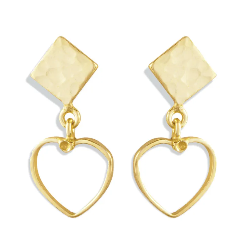 Love Triangle Drop Earrings sold by Myra Bag