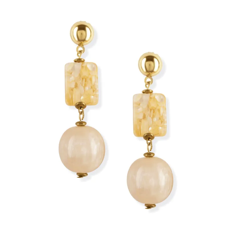 Radiant Pearl Drop Earrings sold by Myra Bag