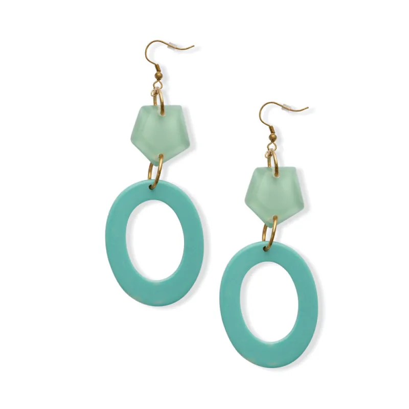 Green Dream Drop Earrings sold by Myra Bag