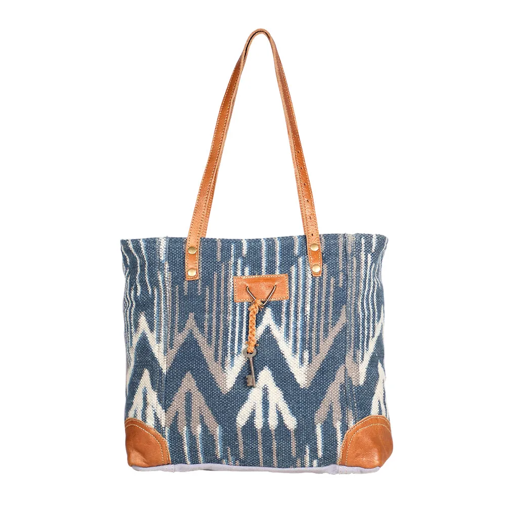 Beholden Blue Tote Bag sold by Myra Bag