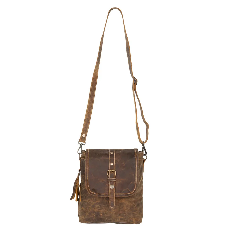 Brown Beauty Leather Bag sold by Myra Bag product image thumbnail 3